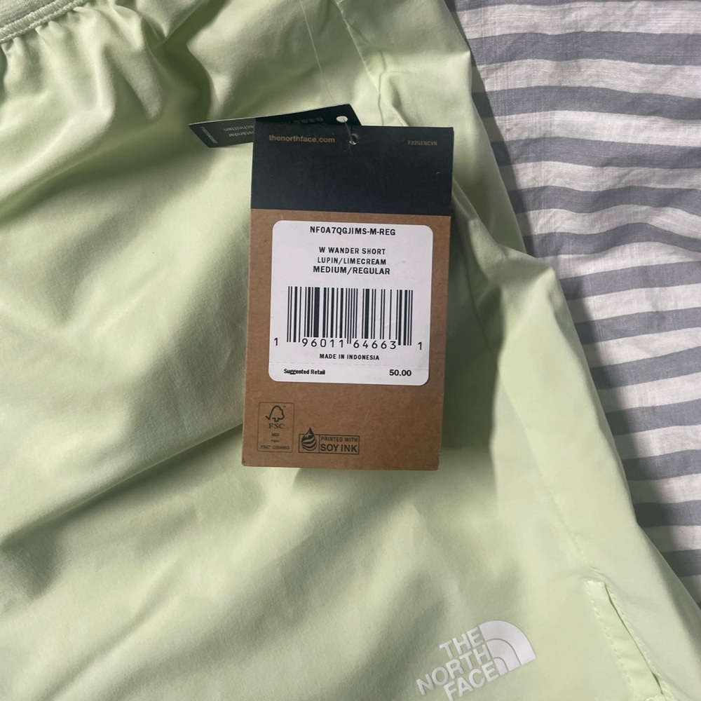 New, with tags North Face women’s shorts. Size medium